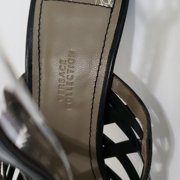 Versace Collection T-Strap Sandals *RARE* - Picture 9 of 13